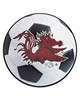 Fan Mats  LLC South Carolina Gamecocks Soccer Ball Mat White