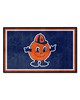 Fan Mats  LLC Syracuse Orange 4x6 Rug Navy