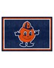 Fan Mats  LLC Syracuse Orange 5x8 Rug Navy