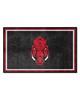 Fan Mats  LLC Arkansas Razorbacks 4x6 Rug Black