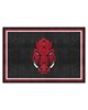 Fan Mats  LLC Arkansas Razorbacks 5x8 Rug Black