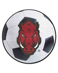 Arkansas Razorbacks Soccer Ball Mat by   