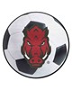 Fan Mats  LLC Arkansas Razorbacks Soccer Ball Mat White