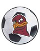 Fan Mats  LLC Virginia Tech Hokies Soccer Ball Mat White