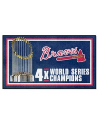 Atlanta Braves 3x5 Rug Dynasty by   