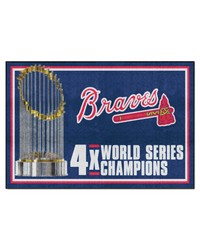 Atlanta Braves 5x8 Rug Dynasty by   