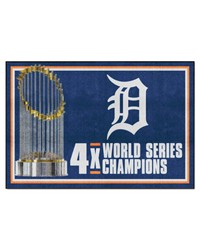 Detroit Tigers 5x8 Rug Dynasty by   