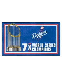 Los Angeles Dodgers 3x5 Rug Dynasty by   