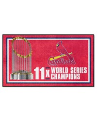 St. Louis Cardinals 3x5 Rug Dynasty by   