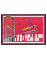 St. Louis Cardinals 5x8 Rug Dynasty by   