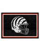 Fan Mats  LLC Cincinnati Bengals 5x8 Rug Black