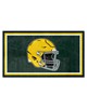 Fan Mats  LLC Green Bay Packers 3x5 Rug Retro Green