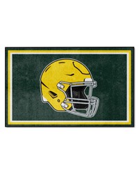 Green Bay Packers 4x6 Rug Retro by   