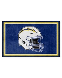 Los Angeles Chargers 4x6 Rug by   