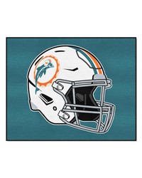 Miami Dolphins All-Star Mat Retro by   