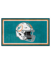 Miami Dolphins 3x5 Rug Retro by   