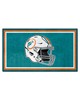 Fan Mats  LLC Miami Dolphins 3x5 Rug Retro Teal