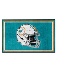 Miami Dolphins 4x6 Rug Retro by   