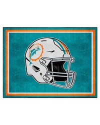 Miami Dolphins 8x10 Rug Retro by   