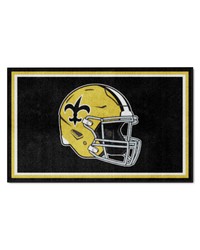 New Orleans Saints 4x6 Rug Retro by   