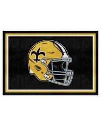 New Orleans Saints 5x8 Rug Retro by   