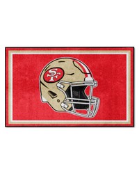 San Francisco 49ers 4x6 Rug Retro by   