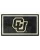 Fan Mats  LLC Colorado Buffaloes 4x6 Rug Black