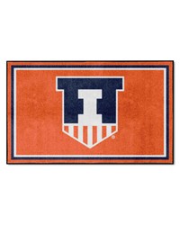 Illinois Illini 4x6 Rug by   