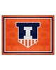 Fan Mats  LLC Illinois Illini 8x10 Rug Orange