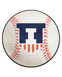 Illinois Illini Baseball Mat by   