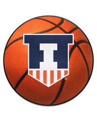 Illinois Illini Basketball Mat by   