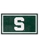 Fan Mats  LLC Michigan State Spartans 3x5 Rug Green