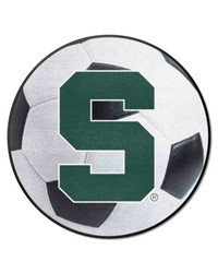 Michigan State Spartans Soccer Ball Mat by   