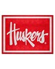 Fan Mats  LLC Nebraska Cornhuskers 8x10 Rug Red