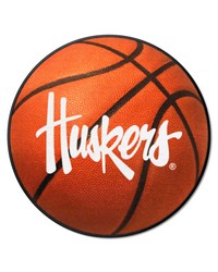 Nebraska Cornhuskers Basketball Mat by   