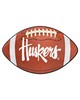 Fan Mats  LLC Nebraska Cornhuskers Football Mat Brown