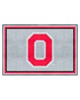 Fan Mats  LLC Ohio State Buckeyes 5x8 Rug Gray