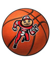 Ohio State Buckeyes Basketball Mat by   