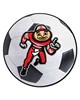 Fan Mats  LLC Ohio State Buckeyes Soccer Ball Mat White