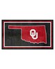 Fan Mats  LLC Oklahoma Sooners 3x5 Rug Black