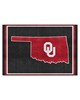 Fan Mats  LLC Oklahoma Sooners 5x8 Rug Black