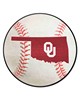 Fan Mats  LLC Oklahoma Sooners Baseball Mat White