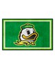 Fan Mats  LLC Oregon Ducks 4x6 Rug Green