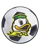 Fan Mats  LLC Oregon Ducks Soccer Ball Mat White