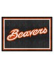 Fan Mats  LLC Oregon State Beavers 5x8 Rug Black