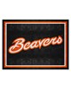 Fan Mats  LLC Oregon State Beavers 8x10 Rug Black