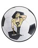 Fan Mats  LLC Purdue Boilermakers Soccer Ball Mat White