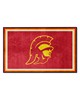 Fan Mats  LLC Southern California Trojans 4x6 Rug Red