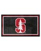 Fan Mats  LLC Stanford Cardinal 3x5 Rug Black