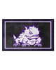 Fan Mats  LLC TCU Horned Frogs 4x6 Rug Black